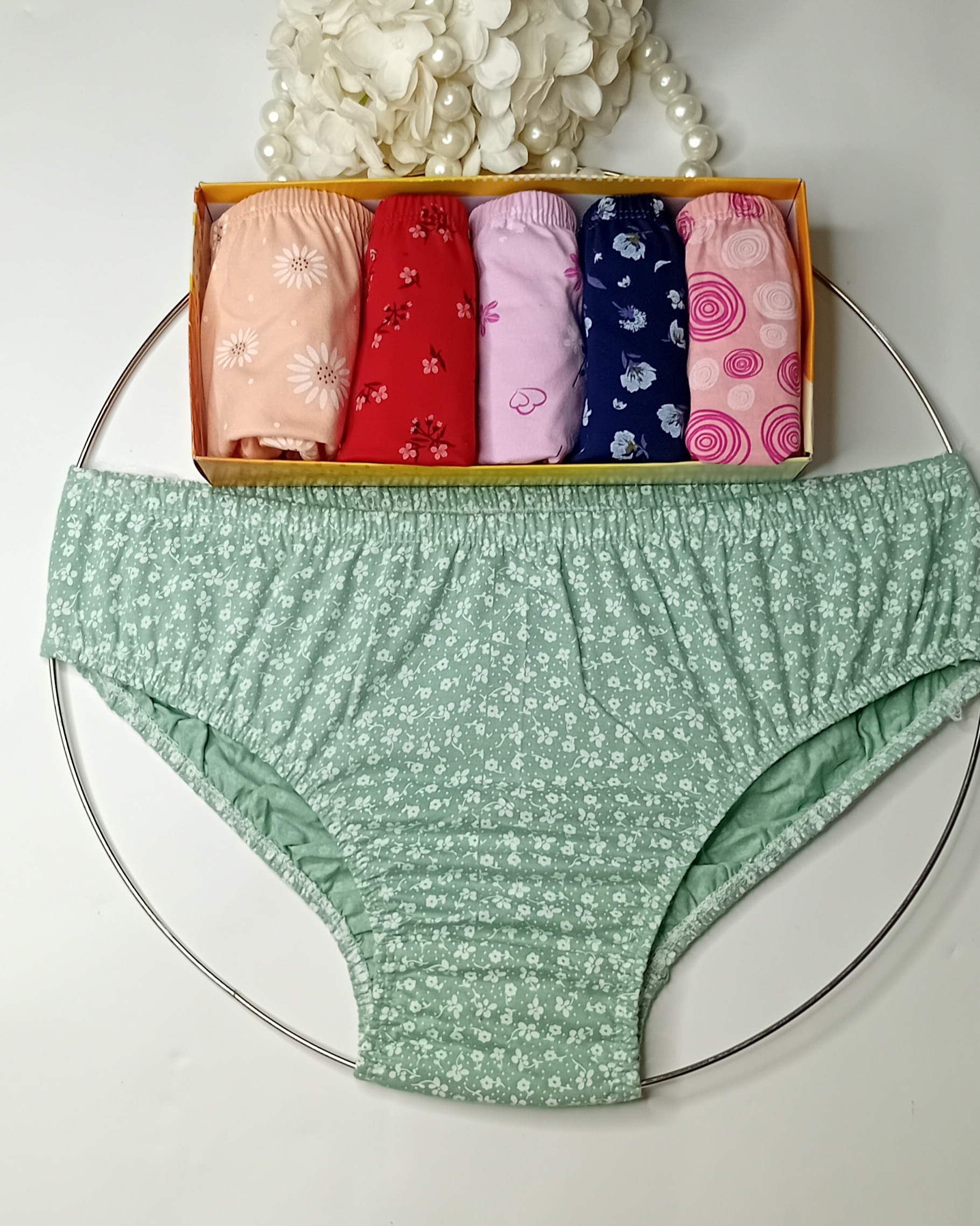 شورت نخ پنبه کشی طرح دار سایز 3XL به صورت دانه ای